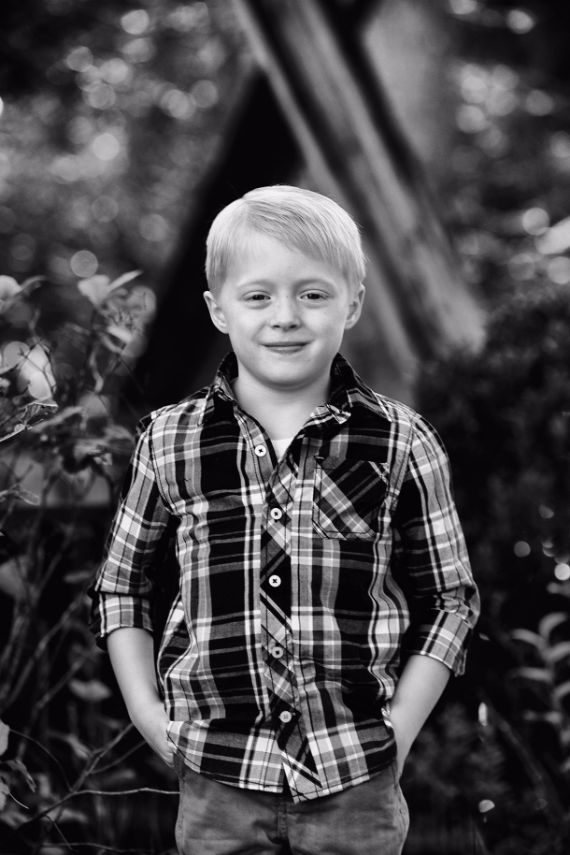 Happy child at park